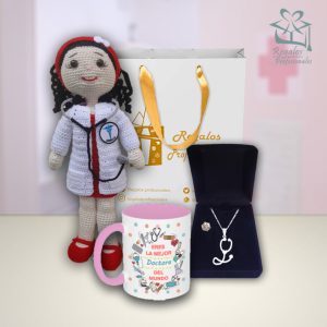 Muñeca taza collar plata