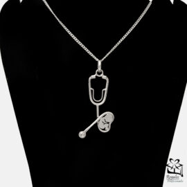 Collar Obstetra de plata