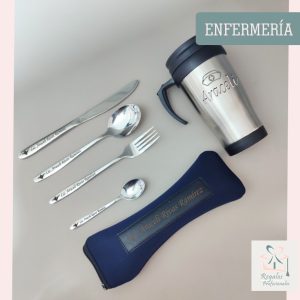 Set cubierto + vaso