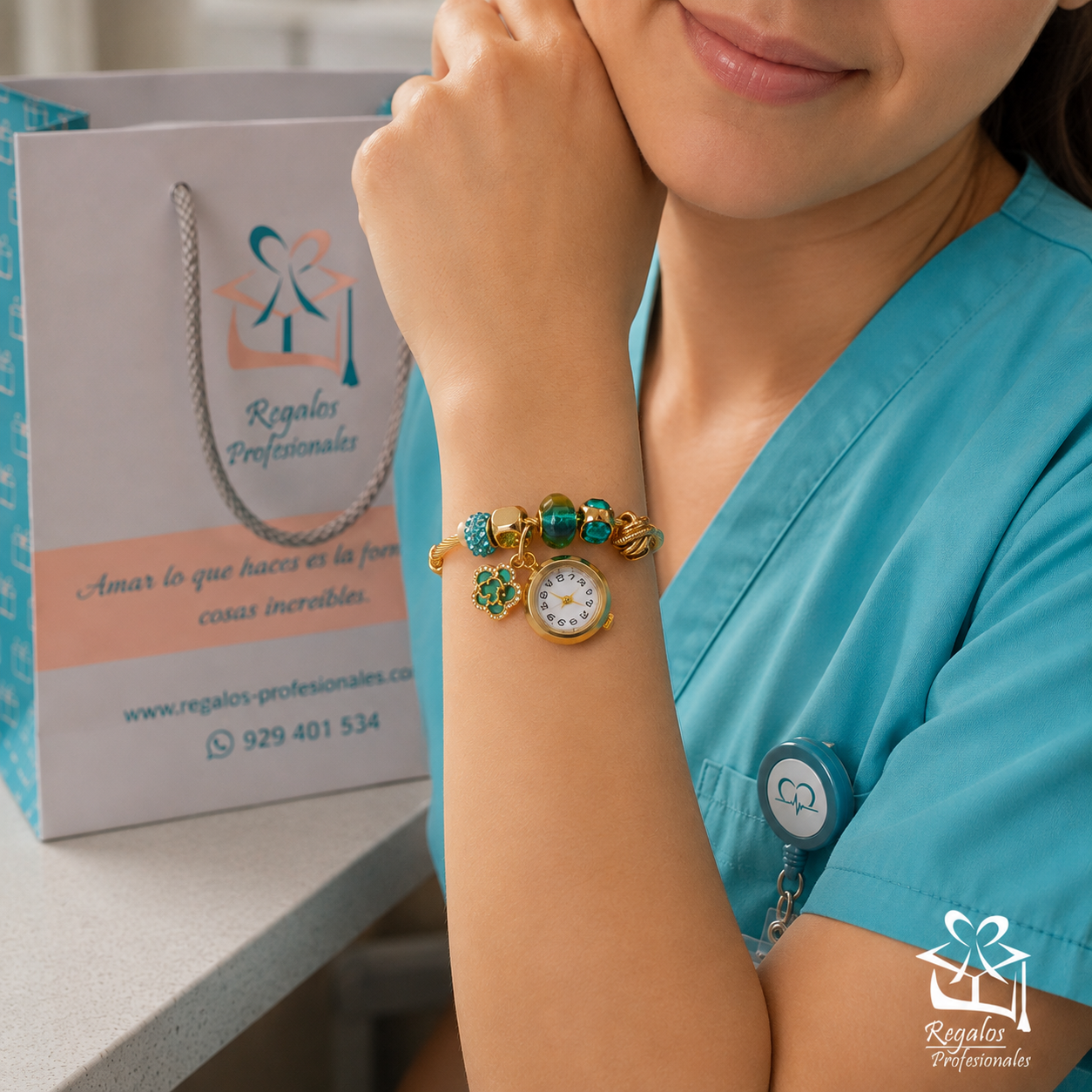 Reloj brazalete para enfermera