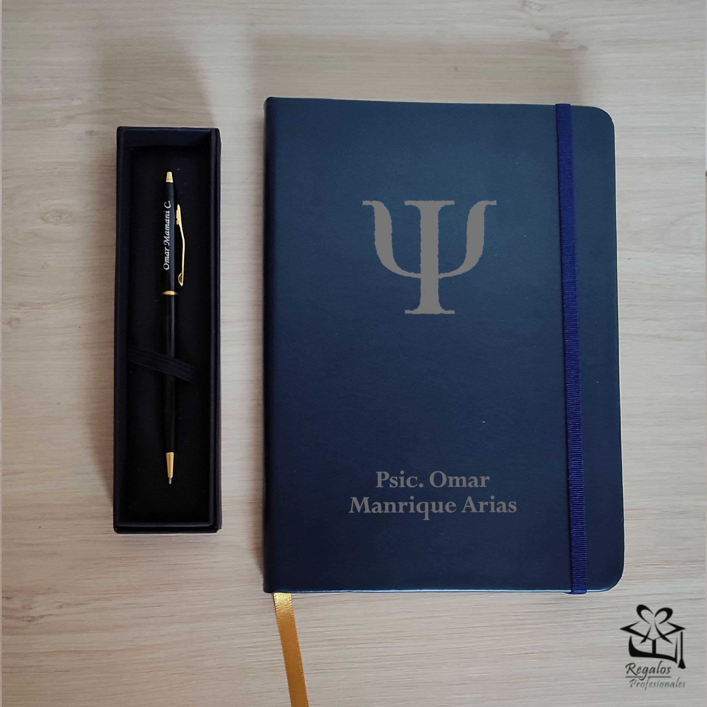 Set de libreta tipo agenda y bolígrafo personalizados - Imagen 2