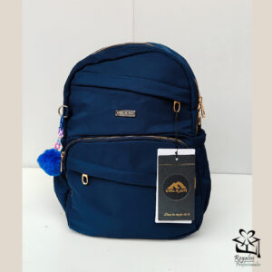 Mochila mediana con aplicaciones doradas