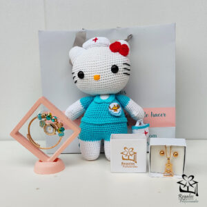 Set Kitty enfermera, reloj y collar
