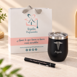 Pack Médico con Mug Personalizado y Linterna Médica Grabada