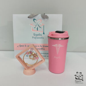 Set reloj brazalete y termo cofee