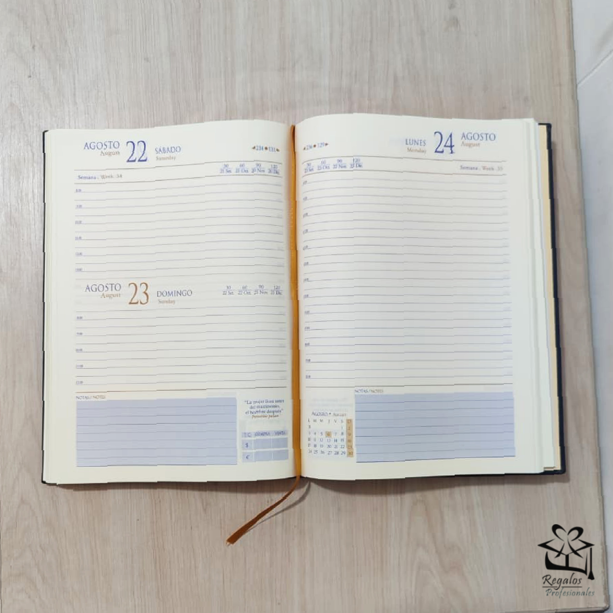 Agenda A4 Personalizada de Biocuero | Organización Profesional - Imagen 2