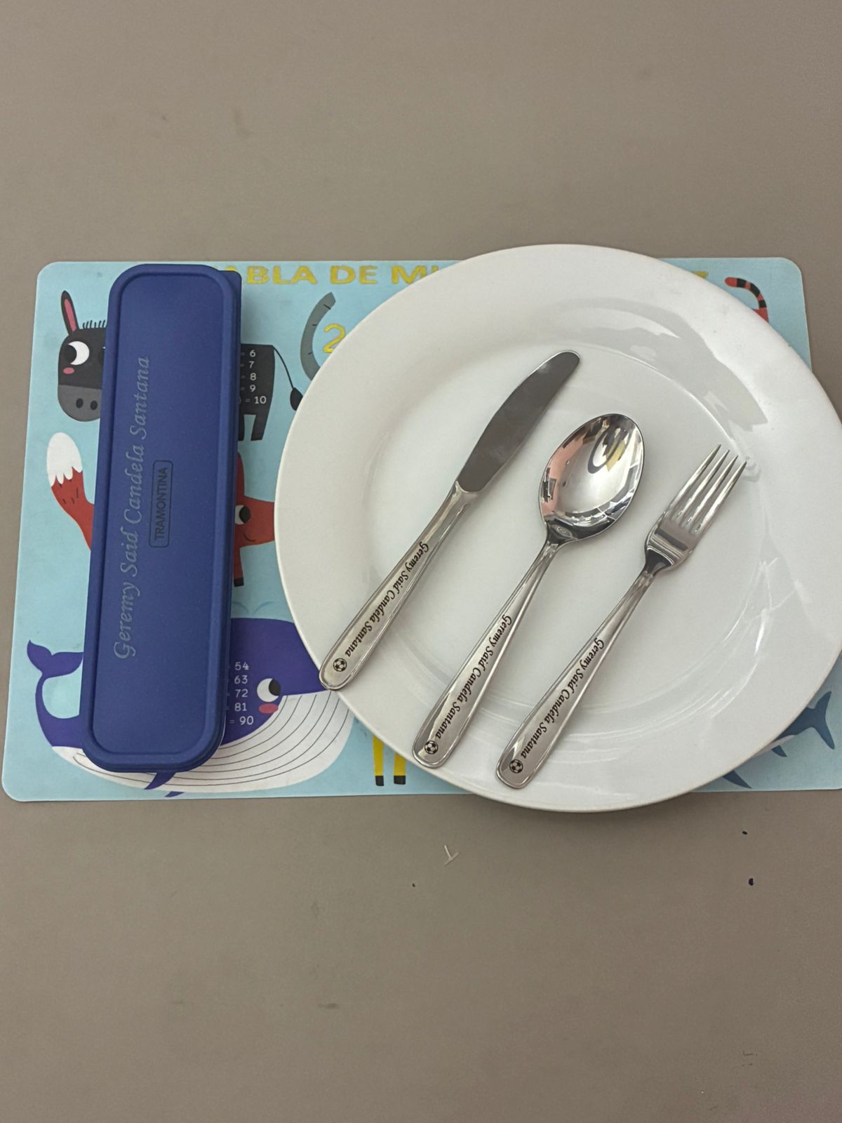 🥄 Set Mediano Juvenil Tramontina Personalizado