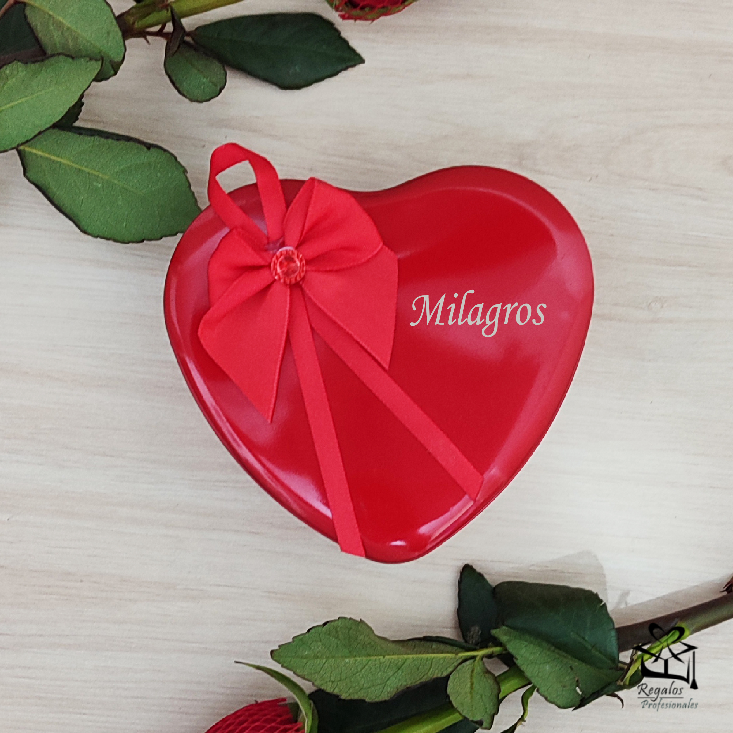Collar abogada con estuche corazón - Imagen 2